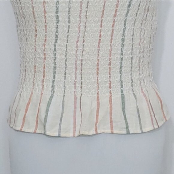 NWT AEO Striped one shoulder boho festival western top - Picture 6 of 14